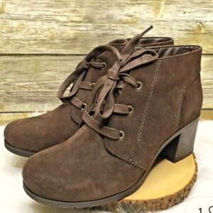 HOTTER Cornwall Brown Suede Leather Boot